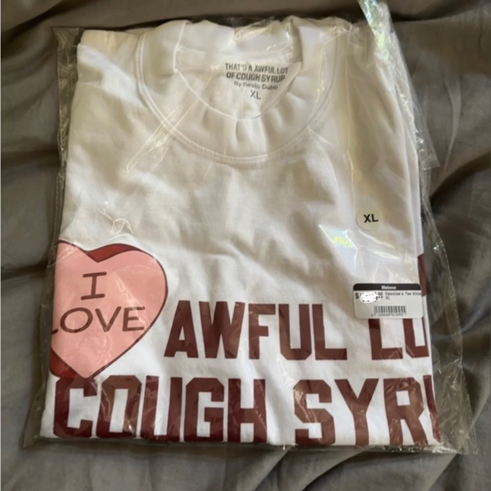 That’s a Awful Lot of Cough Syrup Cupid Valentine’s Shirt XL - Picture 2 of 2